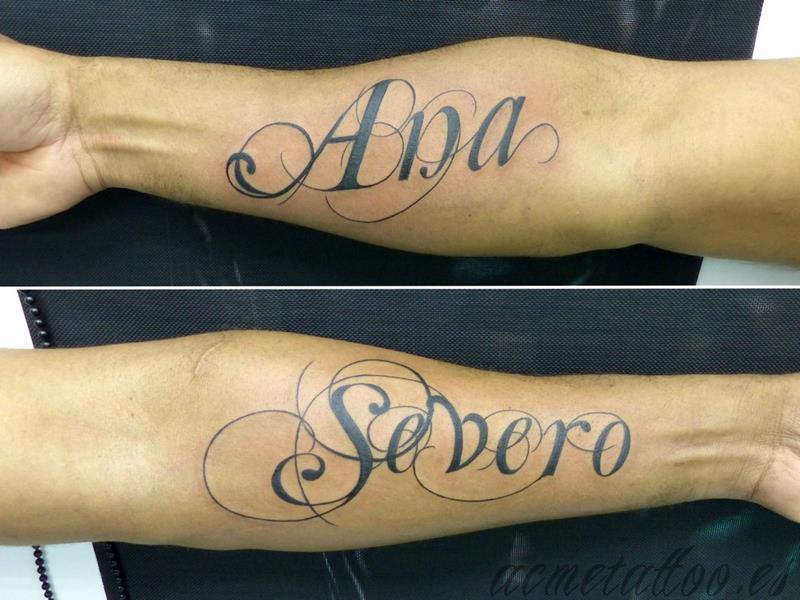 ana-severo-nombres-antebrazo-acme-tattoo-tatuaje - Tatuajes Online - Portal  de tatuajes y tatuadores en España