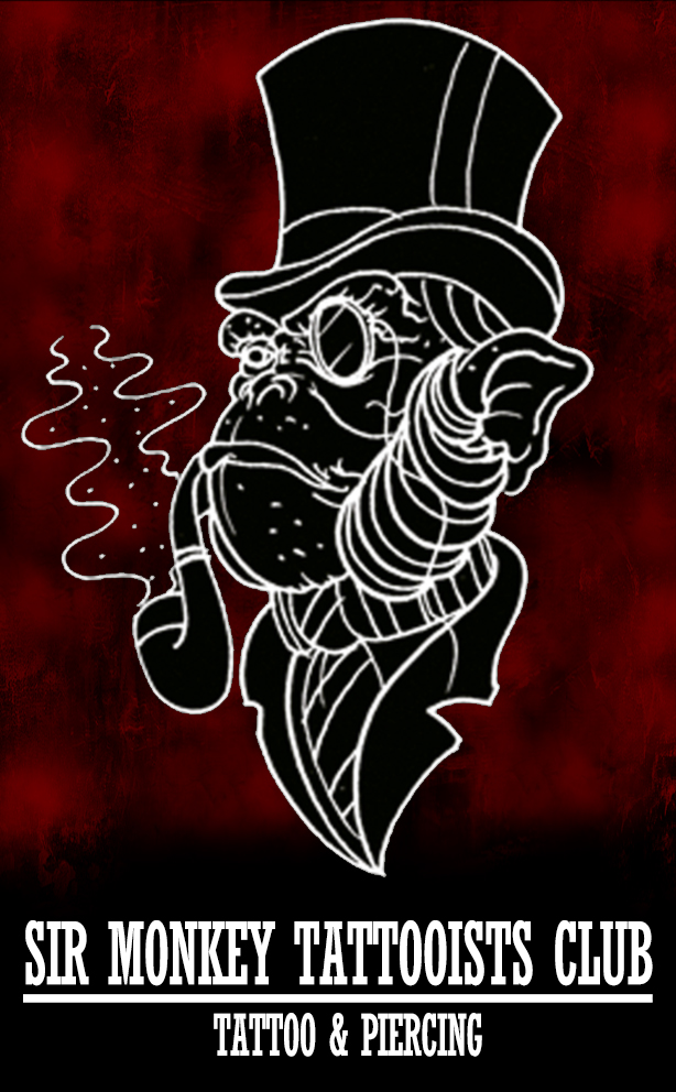 Sir Monkey Tattooists Club Logo